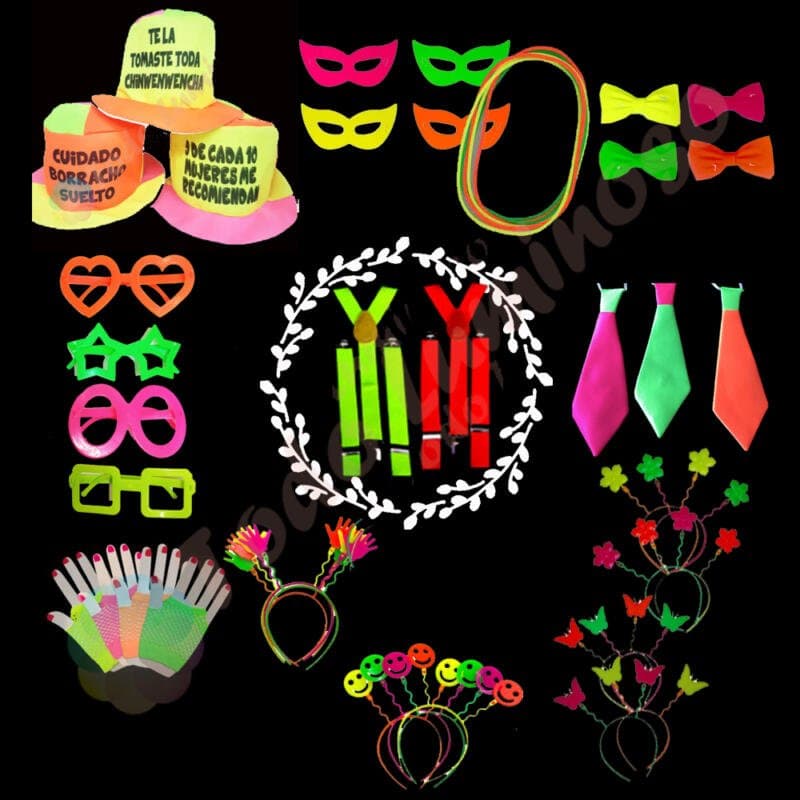 Combo cotillon fluo premium 30-50 personas