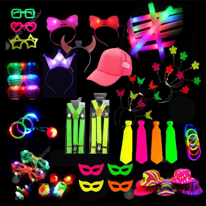 Combo cotillon fluo/luminoso 160-200 personas