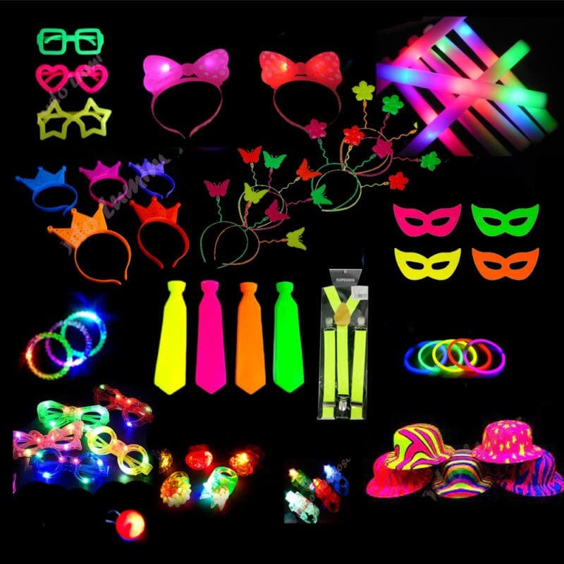 Combo cotillon fluo/luminoso 120-160 personas