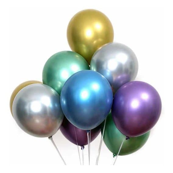 Globos cromados 12″ (pack x 50)