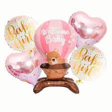 Set globos aerostatico «Welcome baby»