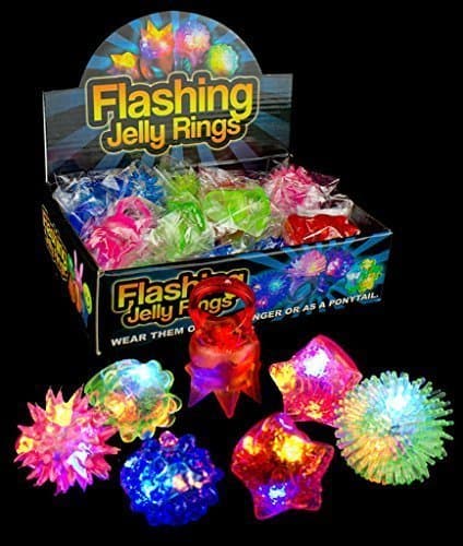 Promo 10 anillos luminosos silicona surtidos