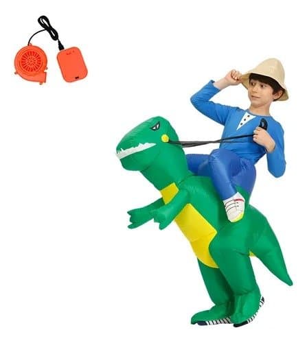 Disfraz Dinosaurio inflable para montar