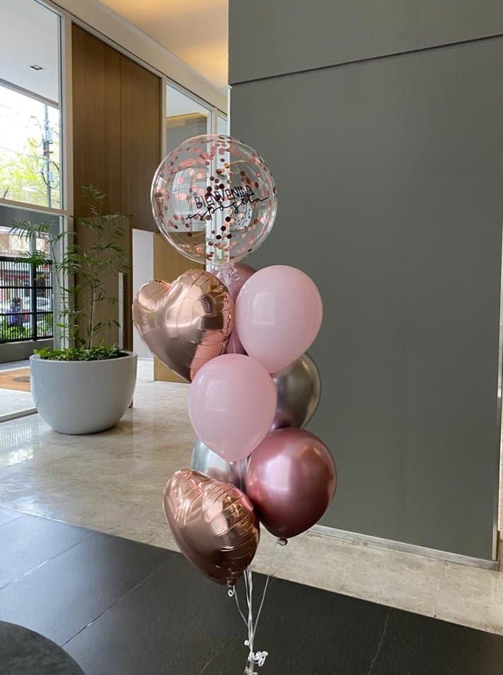 Globos en helio látex + burbuja - Imagen principal
