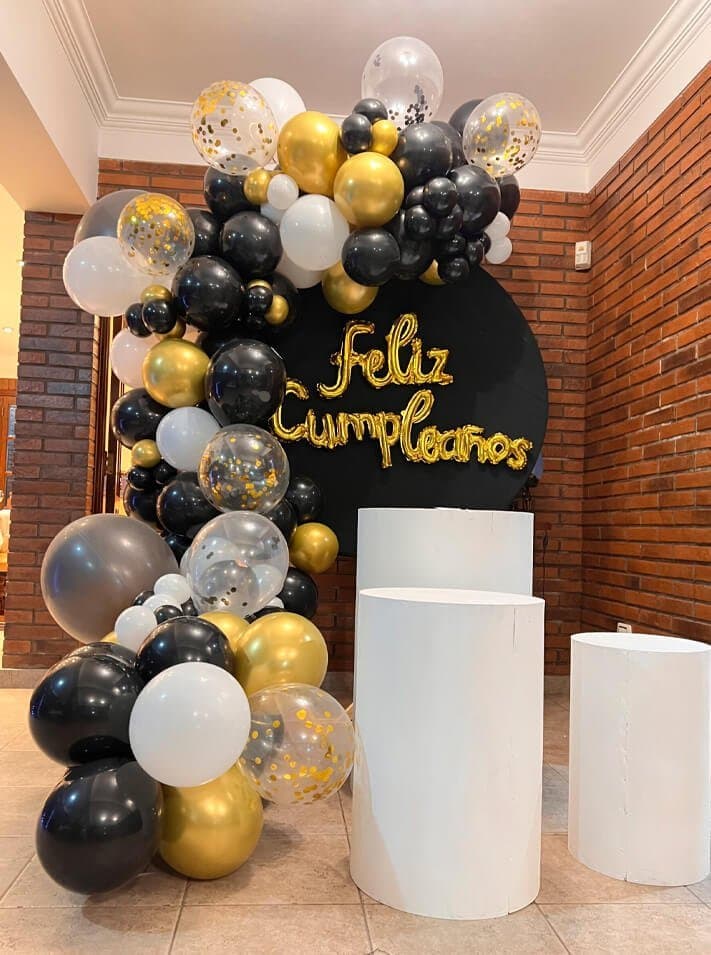 Mobiliario + arco orgánico 3,5 m (colores nacionales y cromados) - Imagen principal