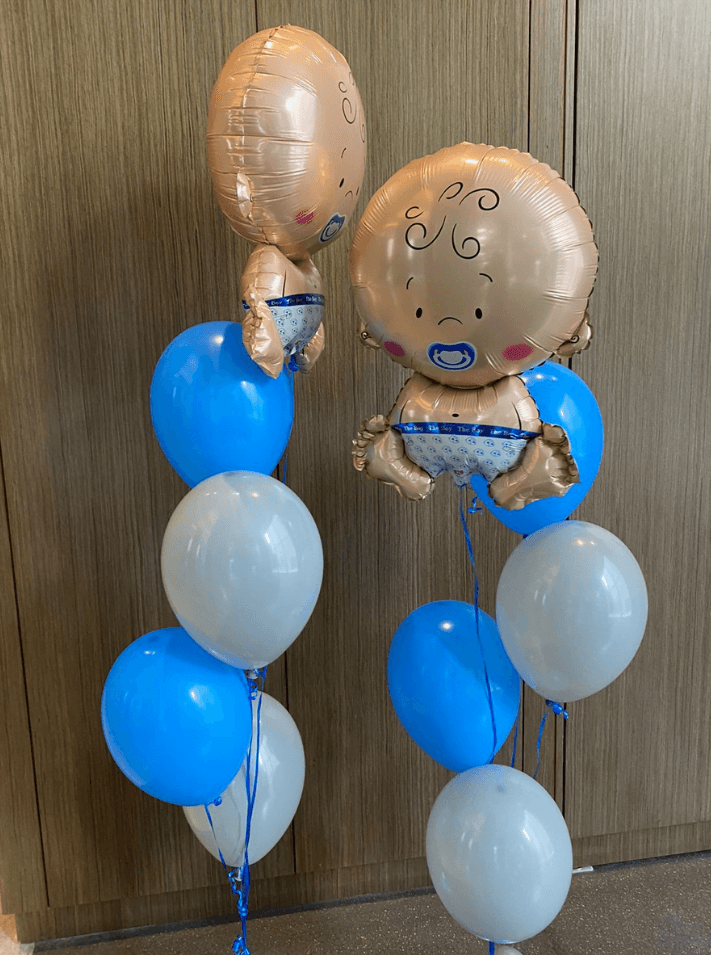 Globos bebé + látex en helio - Imagen principal