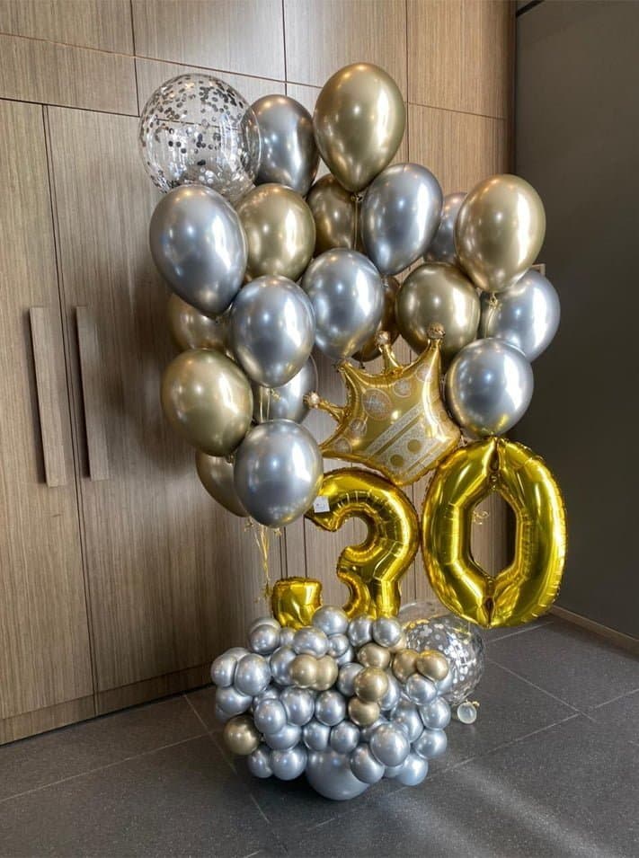 Bouquet premium edad + helio + burbuja - Imagen principal
