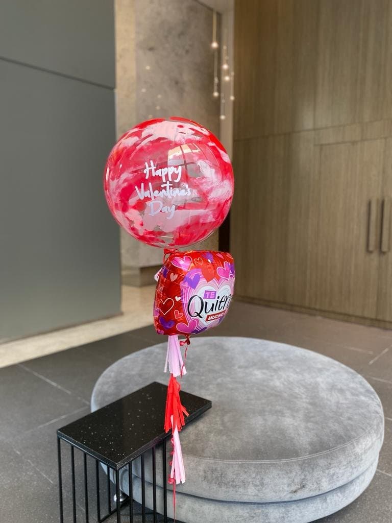 Burbuja + corazón metalizado - Imagen principal