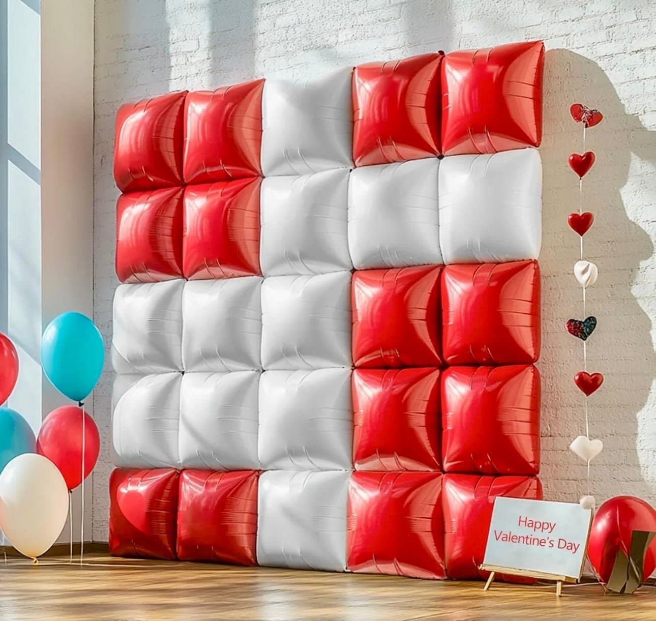 Pared de globos cubos XOXO - Imagen principal