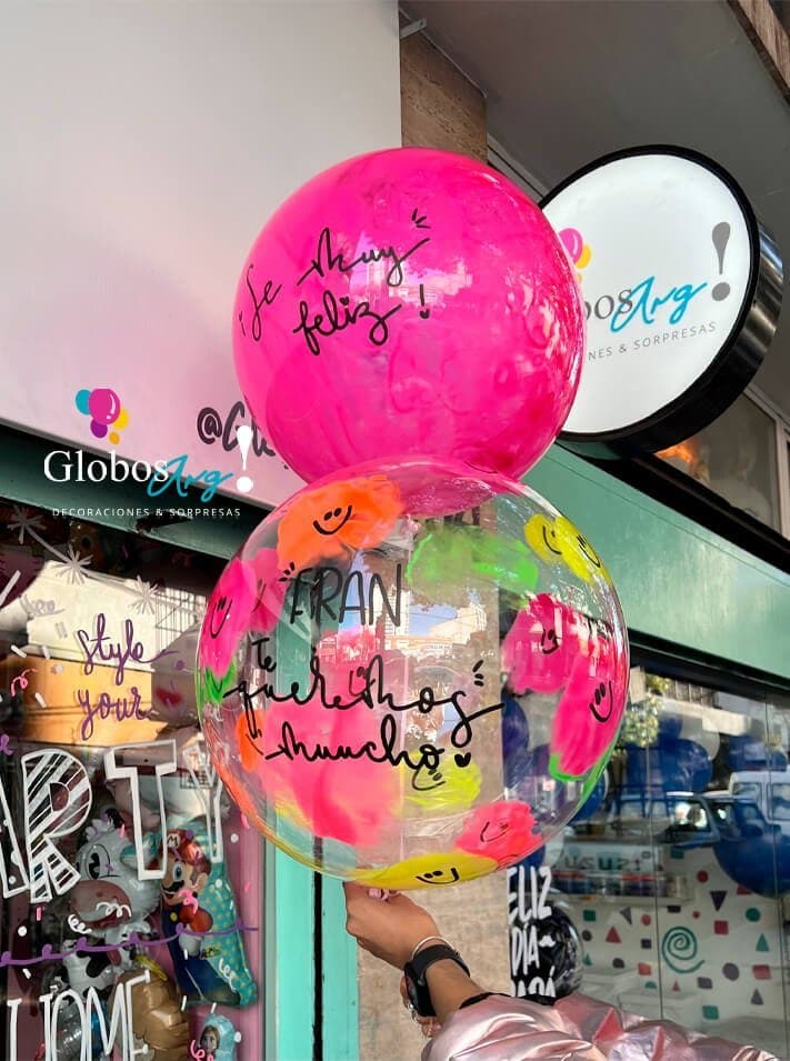 Burbujas pintadas personalizadas - Imagen principal