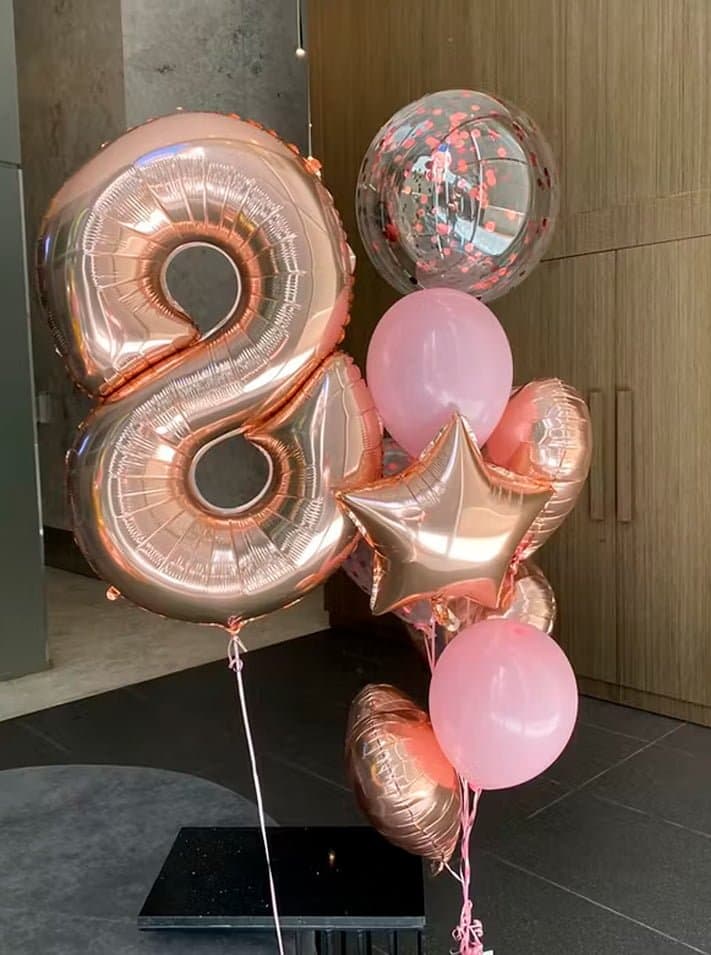 Ramo de globos + número - Imagen principal