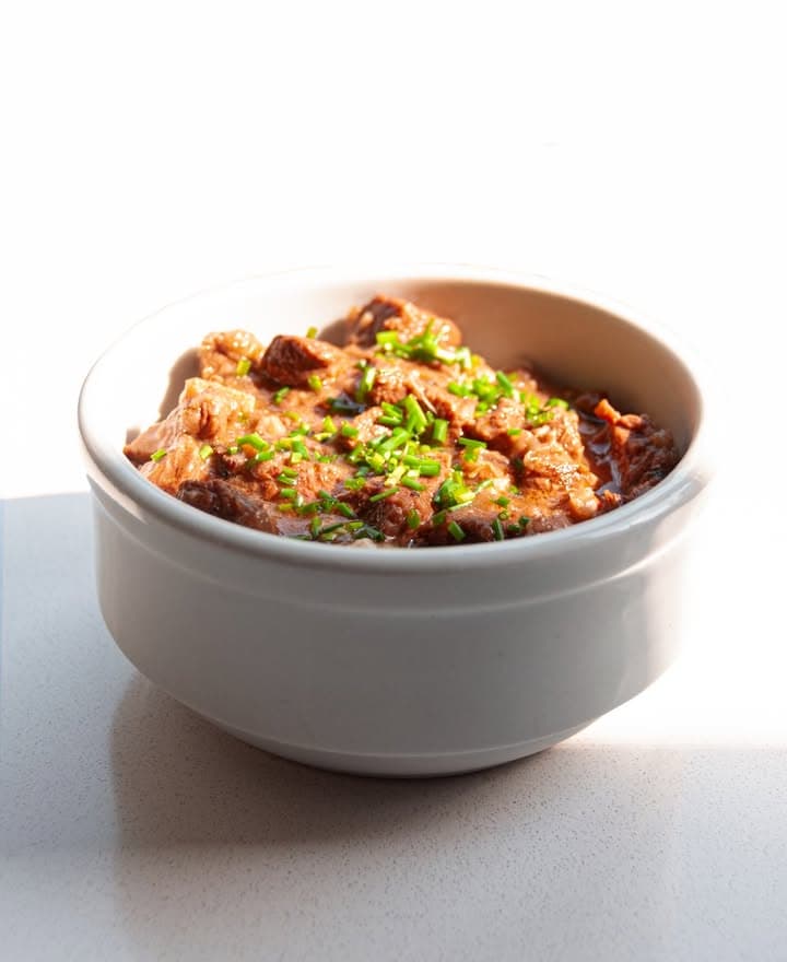 Menú Goulash con spaetzle + recepción