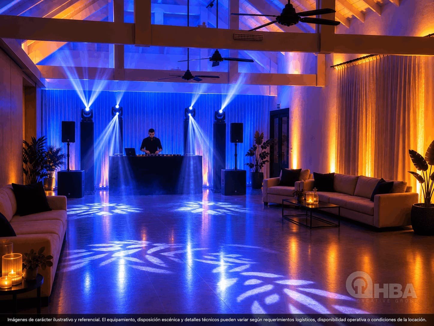 Pack Premium: DJ e iluminador, sonido full range y show de luces - Imagen principal