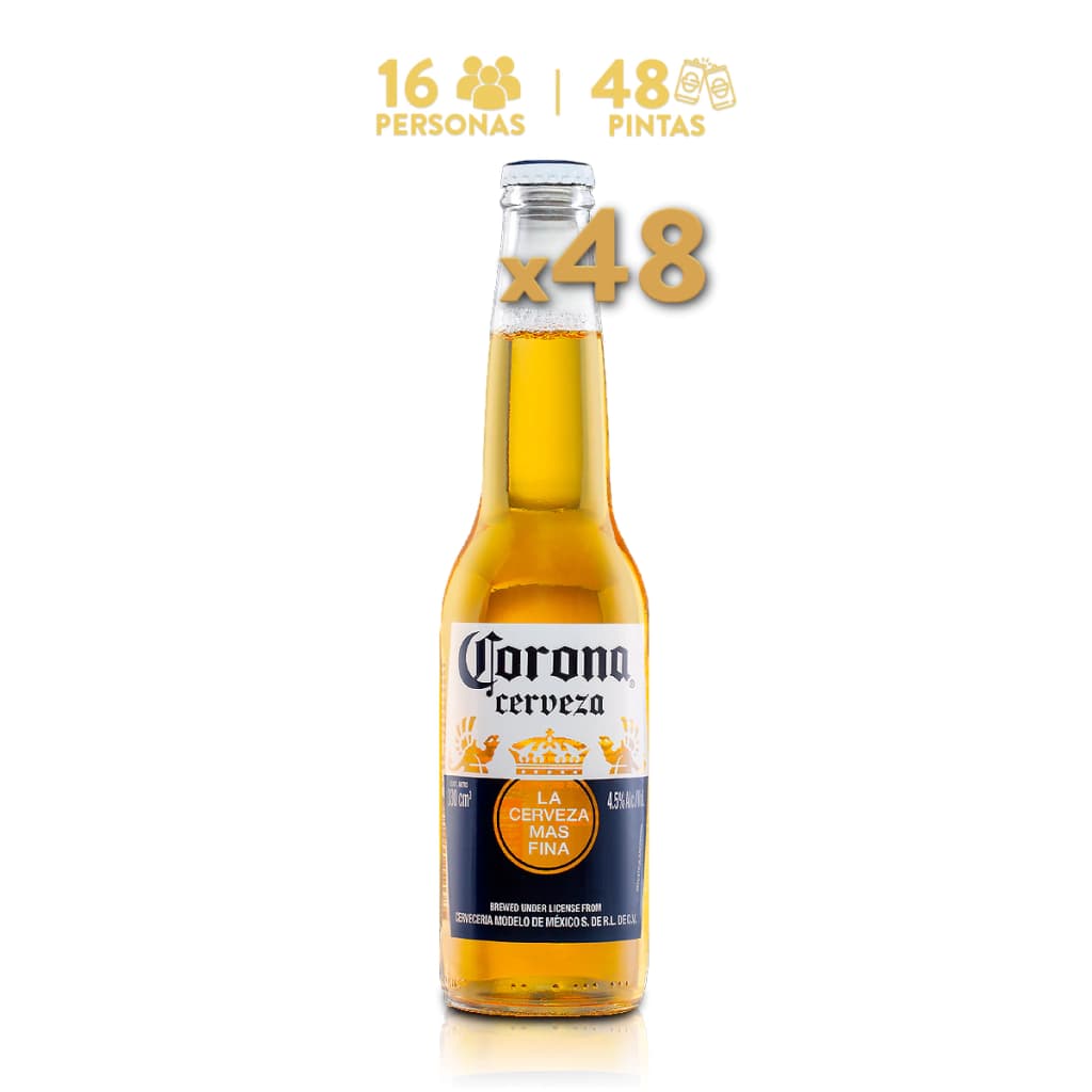 Pack Cerveza Corona · 48 porrones de 330 ml