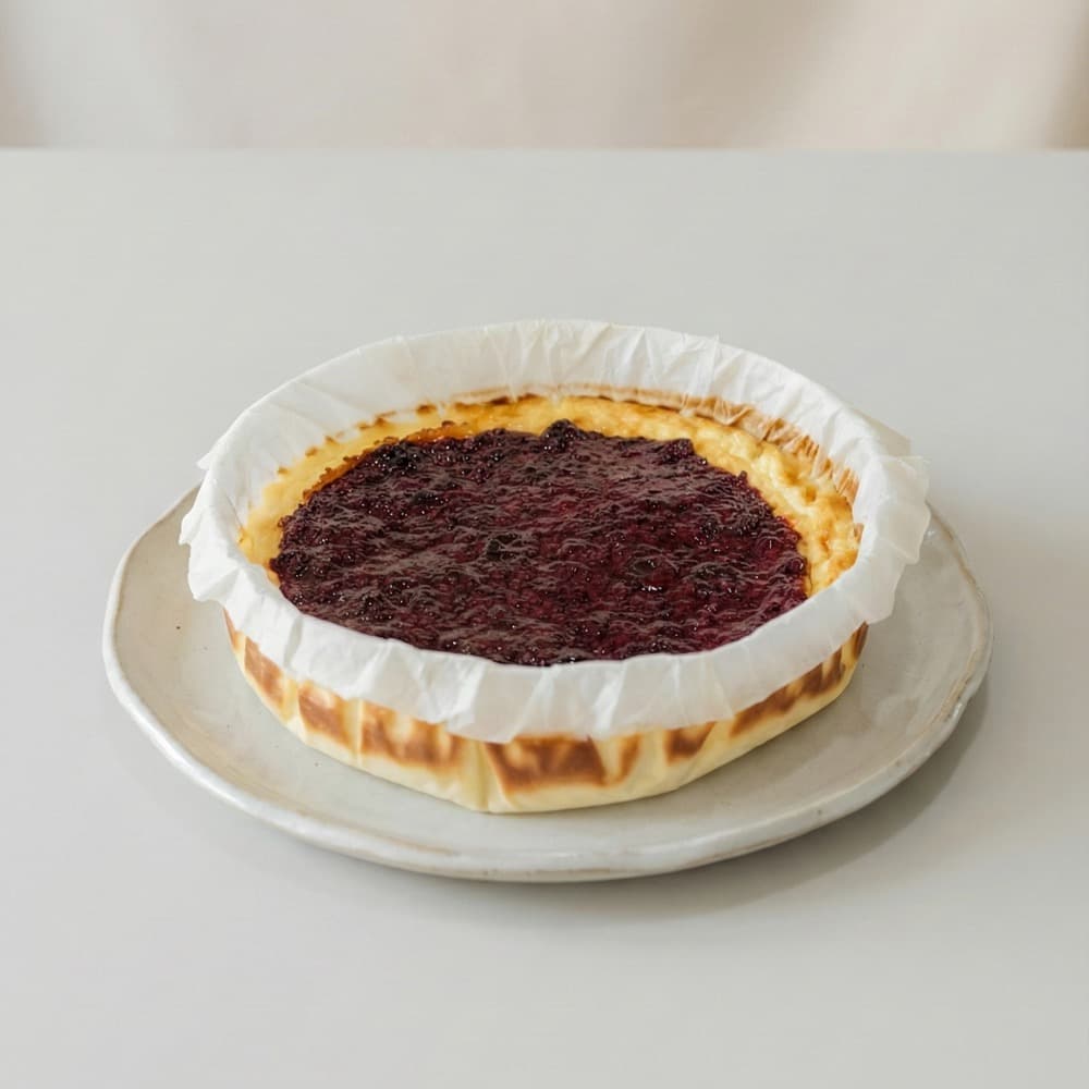 Cheesecake keto sin harinas ni azúcar agregada de 22 cm