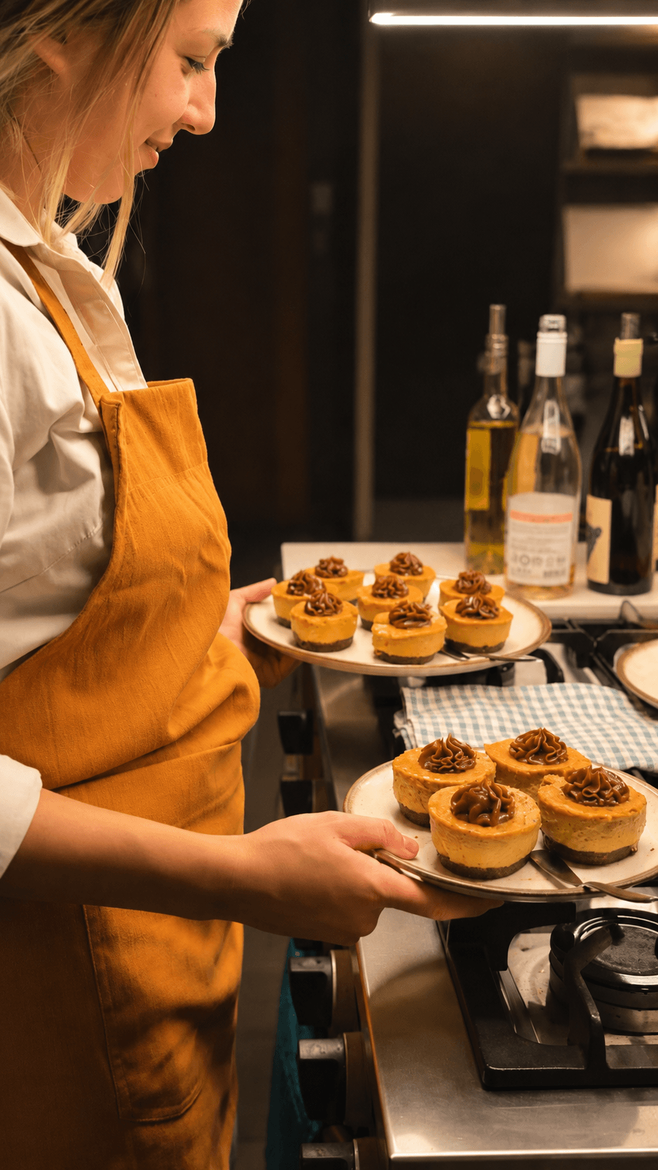Aquí y Ahora · Cena gourmet con chef y moza a domicilio